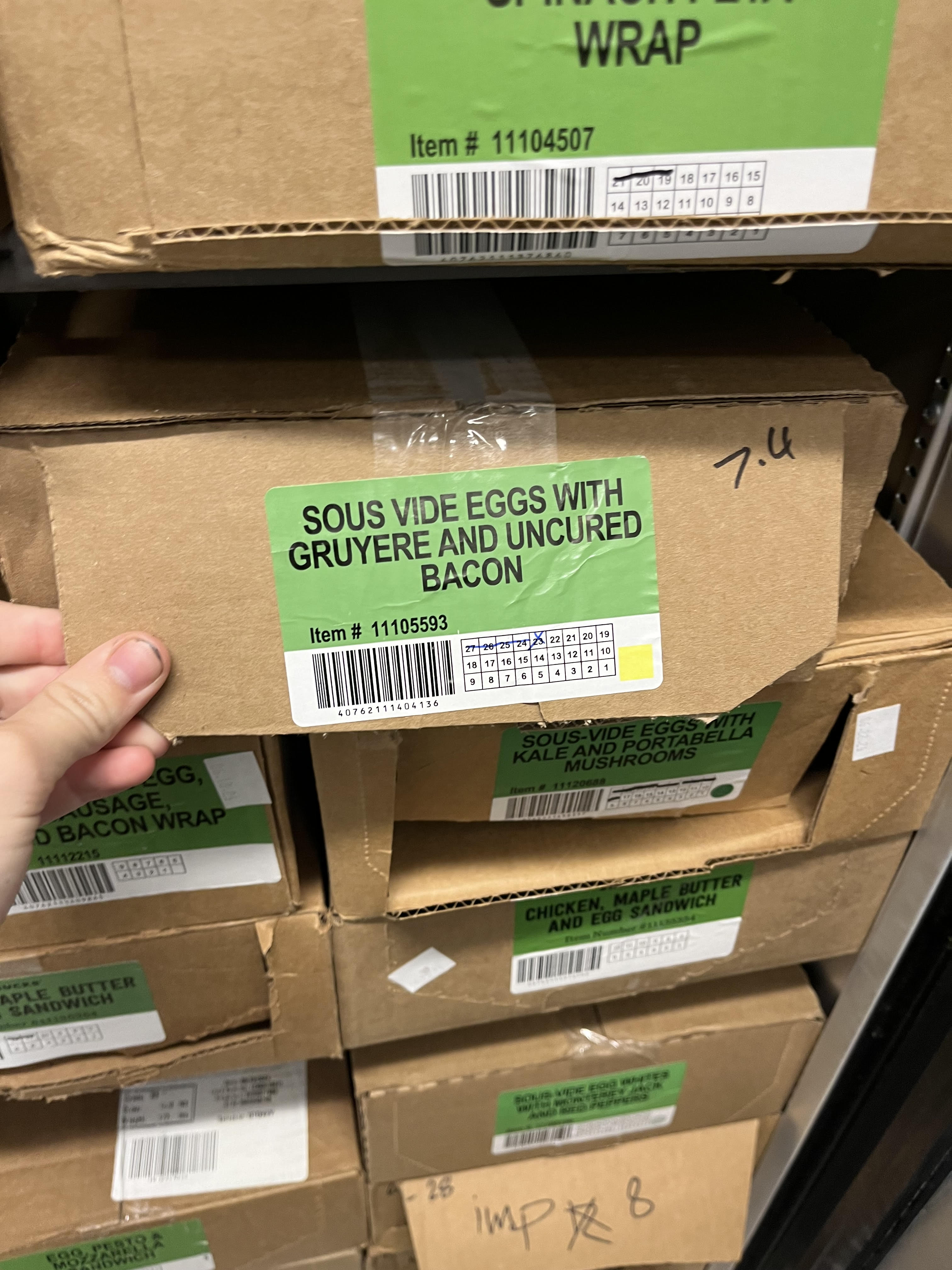 brat text on dumpster