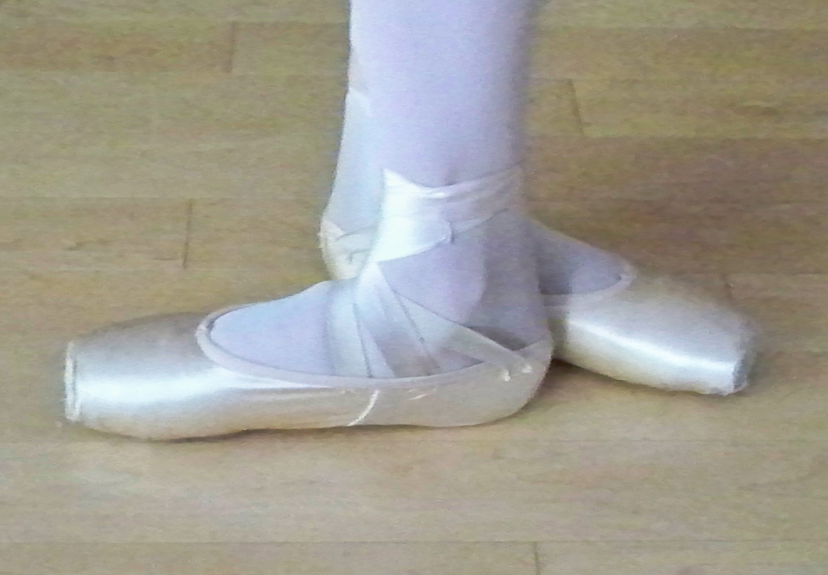 feet showing third position